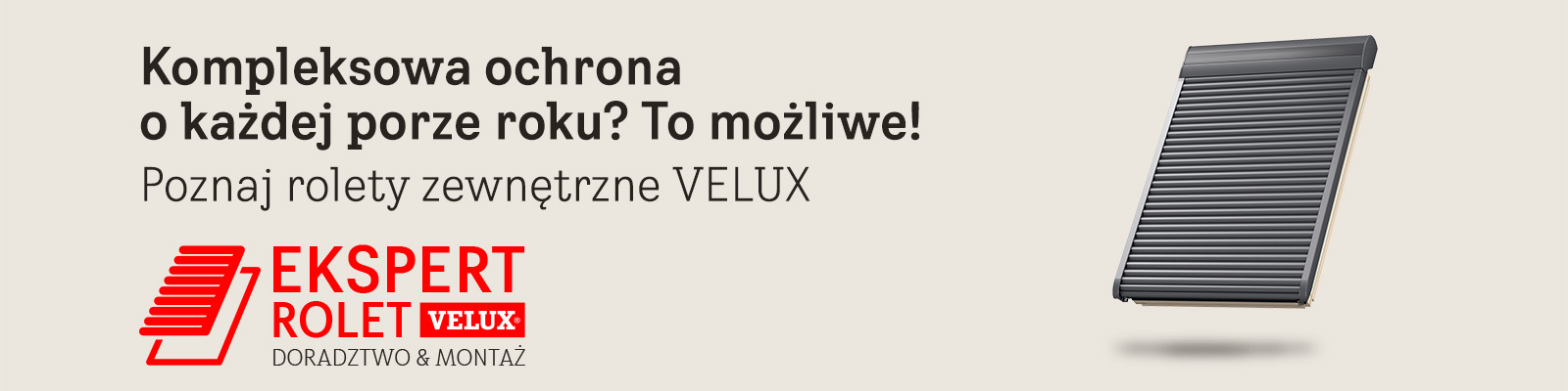 rolety zewnętrzne VELUX